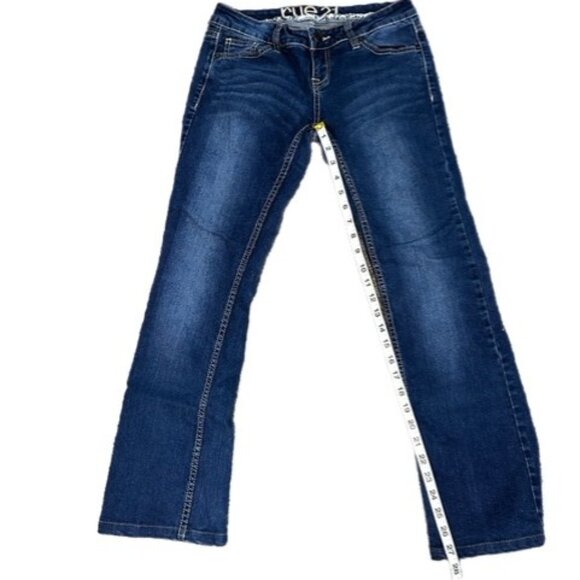 Rue 21 Low Rise Bootcut Jeans Dark Wash Size 3/4 Short - Picture 5 of 7